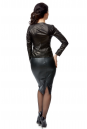 Женская кожаная куртка из натуральной кожи без воротника 8003001-2