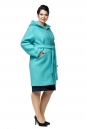 Женское пальто из текстиля с капюшоном 8008490