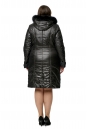 Женское пальто из текстиля с капюшоном, отделка песец 8010017-3