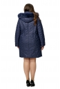 Женское пальто из текстиля с капюшоном, отделка песец 8010186-3