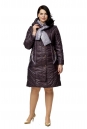 Женское пальто из текстиля с капюшоном 8010439