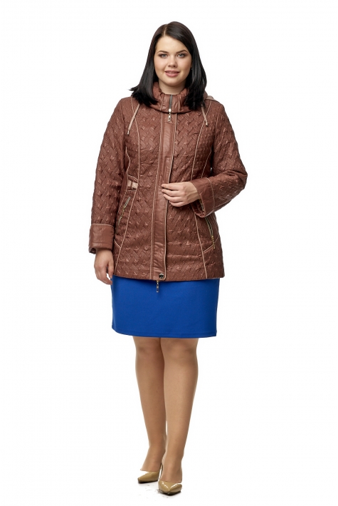 Куртка женская из текстиля с капюшоном 8010444