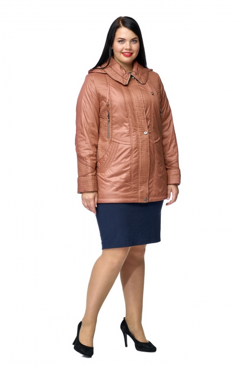 Куртка женская из текстиля с капюшоном 8010453