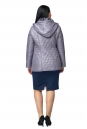 Куртка женская из текстиля с капюшоном, отделка искусственный мех 8011788-3