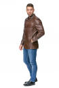 Мужская кожаная куртка из натуральной кожи с воротником 8011884-2