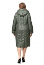 Женское пальто из текстиля с капюшоном, отделка искусственный мех 8012324-3