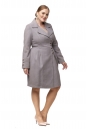 Женское пальто из текстиля с воротником 8012499