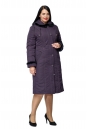 Женское пальто из текстиля с капюшоном, отделка норка 8012625-2