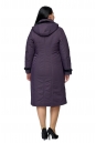 Женское пальто из текстиля с капюшоном, отделка норка 8012625-3