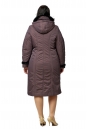 Женское пальто из текстиля с капюшоном, отделка кролик 8012667-3