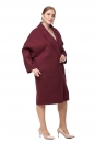 Женское пальто из текстиля с воротником 8012698