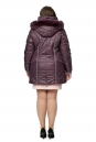 Женское пальто из текстиля с капюшоном, отделка песец 8015952-3