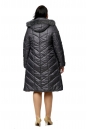 Женское пальто из текстиля с капюшоном, отделка песец 8015958-3