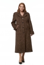 Женское пальто из текстиля с воротником 8017813