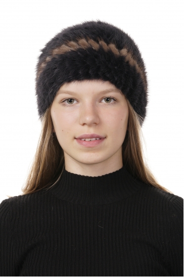 Шапка женская из норки