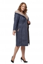 Женское пальто из текстиля с капюшоном 8019511