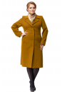 Женское пальто из текстиля с воротником 8019907