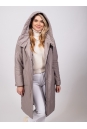 Женское пальто из текстиля с капюшоном 8023449-10