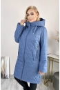 Женское пальто из текстиля с капюшоном 8024049